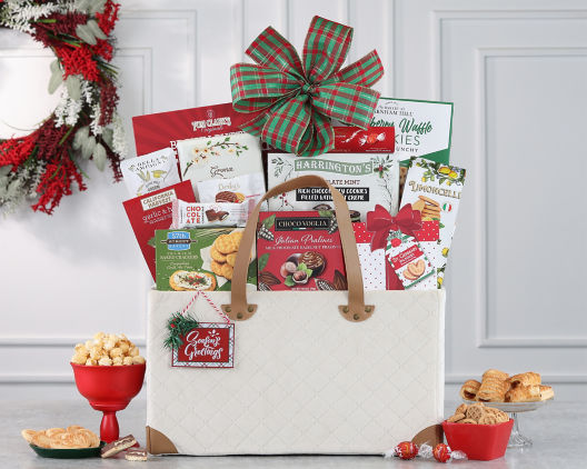 Ghirardelli Cocoa, Tea and CookiesGift Basket - Item No: 152