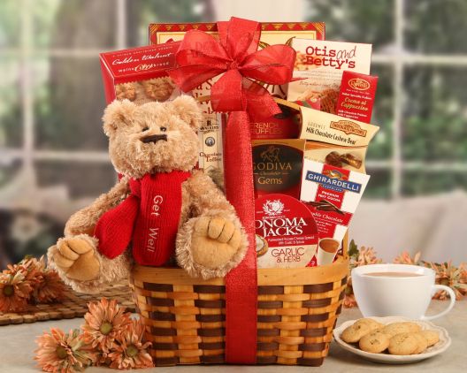 Get Well Soon BearGift Basket - Item No: 269G