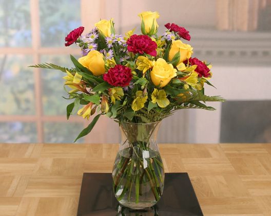 Wine Country Floral Assortment with Vase - Item No: 403V