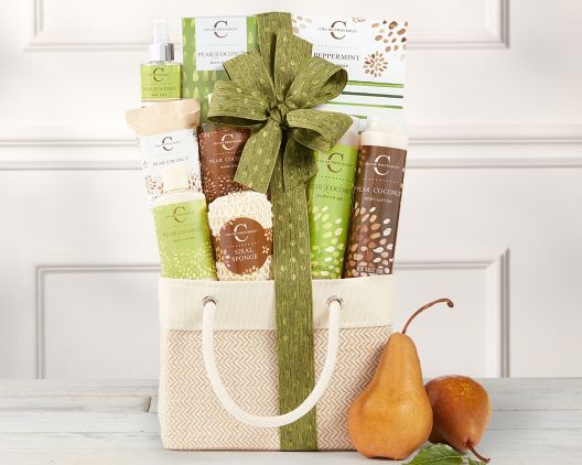 Mandarin & Mango Spa AssortmentGift Basket - Item No: 625