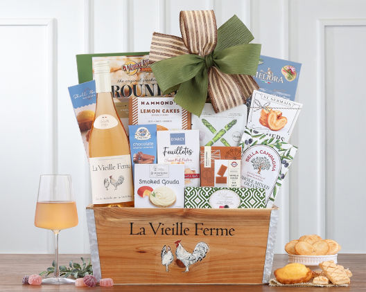 Suggestion - La Vieille Ferme French Rose Wine Basket 