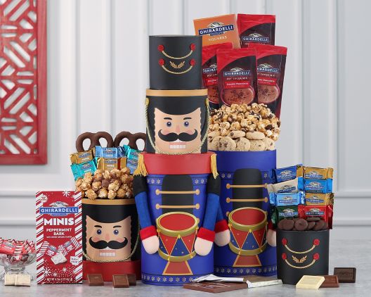 Item 165 - Ghirardelli Chocolate Nutcracker Gift Tower FREE SHIPPING 40% Save Original Price is $ 180