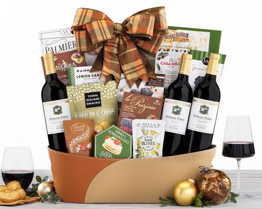Item 2025 - Hobson Red Wine Trio Gift Basket FREE SHIPPING