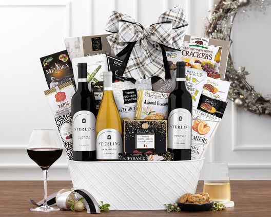 Item 2027 - Sterling Vintner's Collection Gift Basket FREE SHIPPING