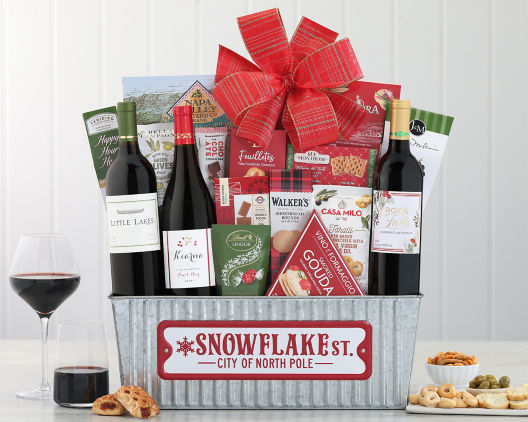 Suggestion - North Pole Rd Holiday Wine Basket  Original Price is $165