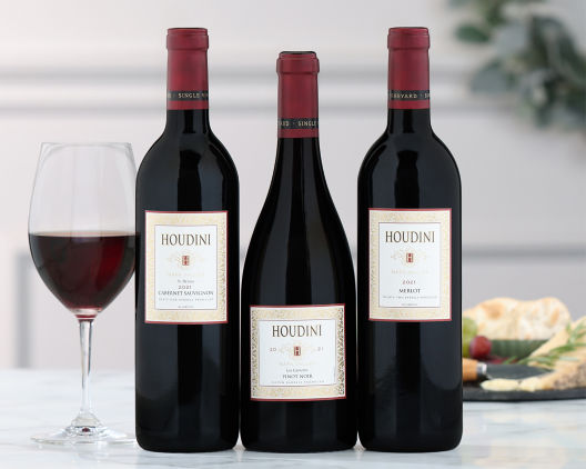 Suggestion - Houdini Napa Valley Red Wine Trio  Original Price is $295