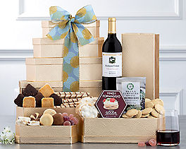 Suggestion - Cliffside Cabernet Sweet and Savory Gift Tower  Original Price is $120