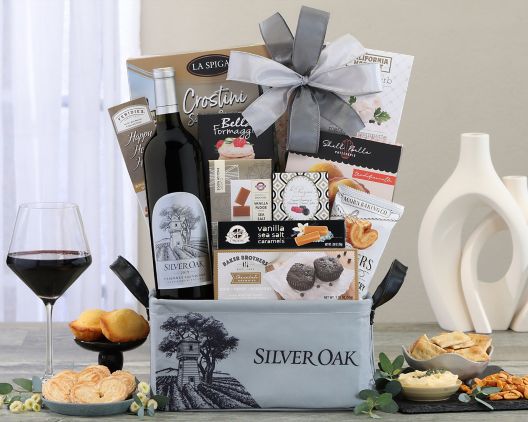 Item 3145 - Silver Oak Cabernet Gift Basket 7% Save Original Price is $ 215.00