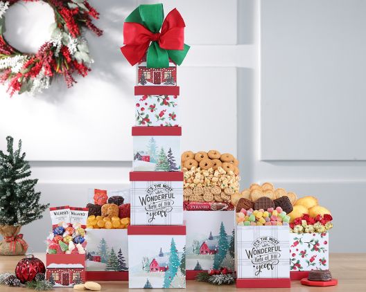 Item 333 - Most Wonderful Time of The Year Tower FREE SHIPPING 26% Save Original Price is $ 135