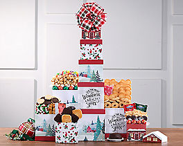 Suggestion - Brownie, Chocolate and Sweets Christmas Gift Tower 