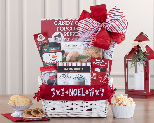 Christmas Delights Wine Gift Basket – Christmas gift baskets – New