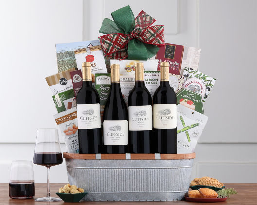 Suggestion - Cliffside Vineyards Red Wine Quartet Gift Basket 