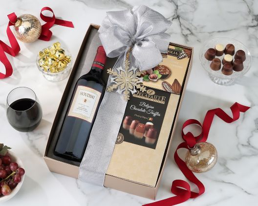 Item 371 - Houdini California Port and Chocolate Gift Box FREE SHIPPING 45% Save Original Price is $ 135