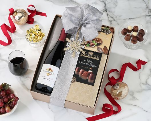 Item 376 - Kendall Jackson Pinot Noir and Chocolate Gift Box FREE SHIPPING 40% Save Original Price is $ 150