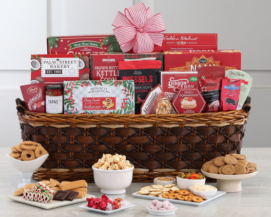 Suggestion - Holiday Gathering Gourmet Gift Basket  Original Price is $180