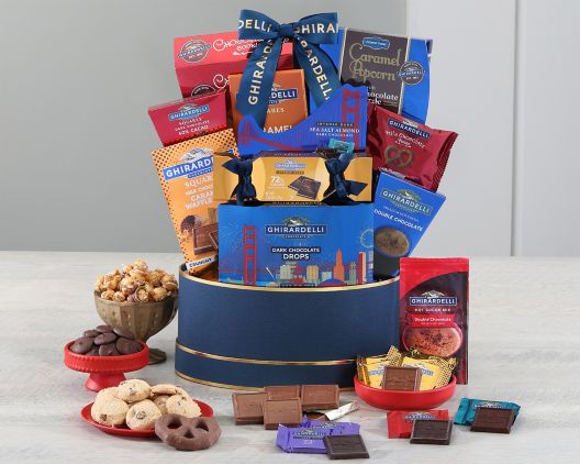 Item 3889 - Deluxe Ghirardelli Gift Basket FREE SHIPPING