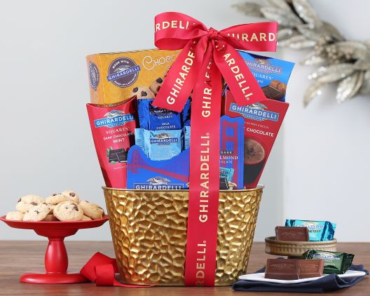 Item 3905 - Ghirardelli Chocolate Delight Gift Basket FREE SHIPPING 25% Save Original Price is $ 74.95