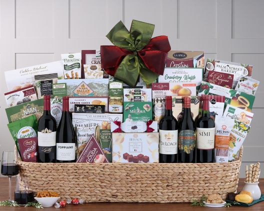 Item 400 - Connoisseur's Red Wine Basket FREE SHIPPING 21% Save Original Price is $ 725