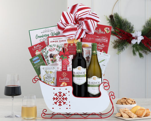 Suggestion - Blakemore Red and White Wine Holiday Sleigh  Original Price is $235