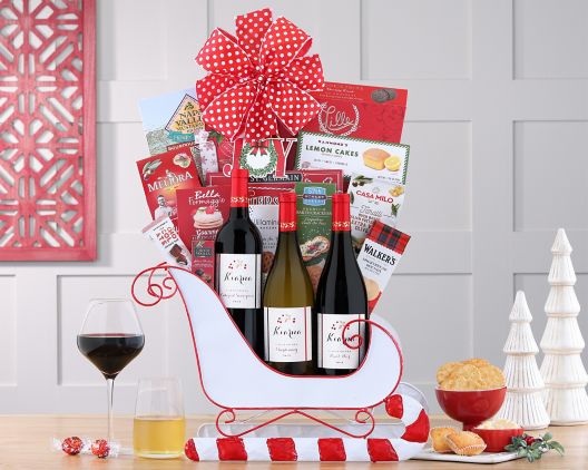 Item 410 - Kiarna Vineyards Trio Sleigh Assortment FREE SHIPPING 55% Save Original Price is $ 300