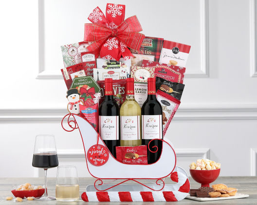 Kiarna Vineyards Trio Sleigh Assortment At Wine Country Gift Baskets