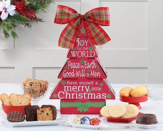 Item 433 - Christmas Tree Gift Tower 50% Save Original Price is $ 49.95