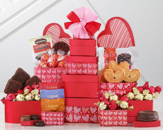 Suggestion - Valentine's Day Godiva and Sweets Tower 