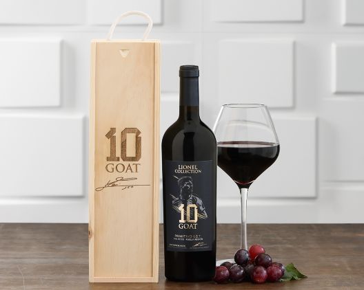 Item 454 - Messi Primitivo 1 Bottle Wine Gift FREE SHIPPING