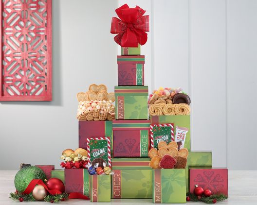 Item 477 - Holiday Favorites Gift Tower FREE SHIPPING 45% Save Original Price is $ 120