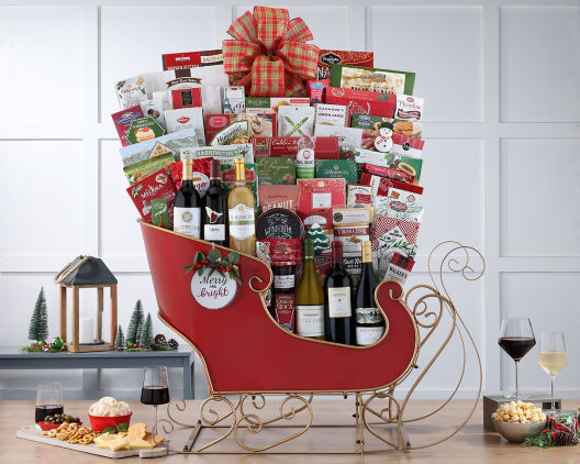 Suggestion - Half Dozen Napa Sonoma and California Wine Sleigh 