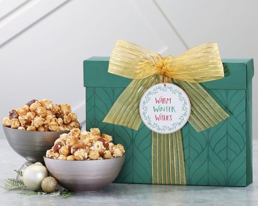Item 491 - Warm Winter Wishes Popcorn Duet FREE SHIPPING 33% Save Original Price is $ 59.95