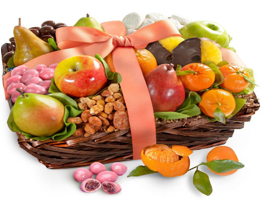 Suggestion - Deluxe Fruit & Sweets Gift Basket  Original Price is $125.00