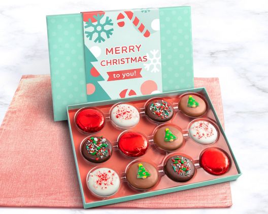 Item 5049 - Winter Delights Chocolate Covered Sandwich Cookie FREE SHIPPING 20% Save Original Price is $ 74.95