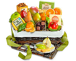 Suggestion - Deluxe Fruit and Favorites Gift Basket  Original Price is $125