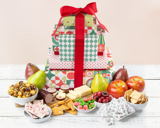 Suggestion - Merry Christmas Deluxe Fruit, Savory & Sweet Tower  Original Price is $135