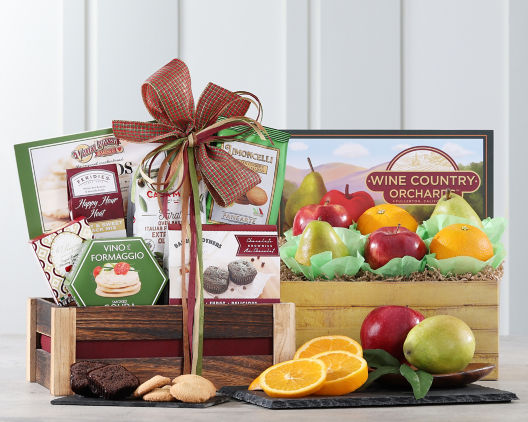 Suggestion - Fresh Fruit, Chocolate and Snacks Gift Basket 