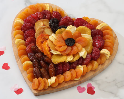 Heart Shaped Fruit Tray at Wine Country Gift Baskets