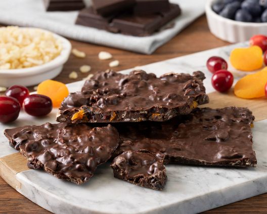 Item 5127 - Dark Chocolate Crispy Fruit Bark - Nut Free FREE SHIPPING 30% Save Original Price is $ 49.95