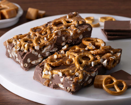 Suggestion - Pretzel Caramel Bark (12oz) - Nut Free  Original Price is $69.95