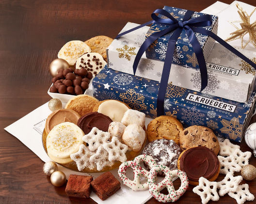 Suggestion - Winter Snowflake Grand Gift Stack - Cookies & More  Original Price is $195