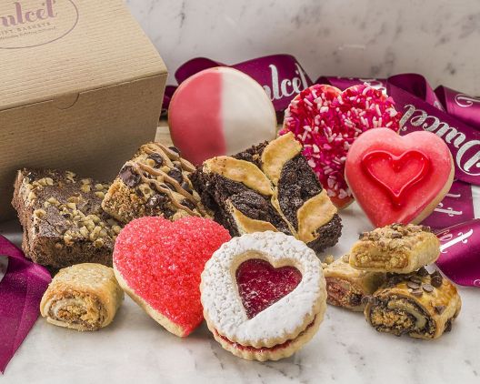 Item 5218 - Valentine's Day Holiday Pastry Sampler Gift Basket FREE SHIPPING