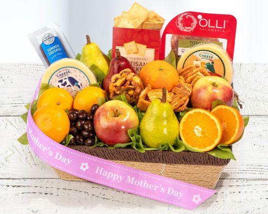 Item 5256 - Happy Mother's Day Sweet and Savory Gift Basket FREE SHIPPING