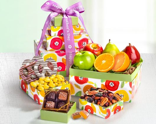 Item 5258 - Mother's Day Fruit and Treats Tower FREE SHIPPING