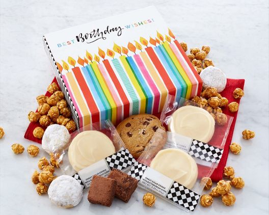Item 5265 - Birthday Wishes Gift Box - Cookies and Snacks FREE SHIPPING