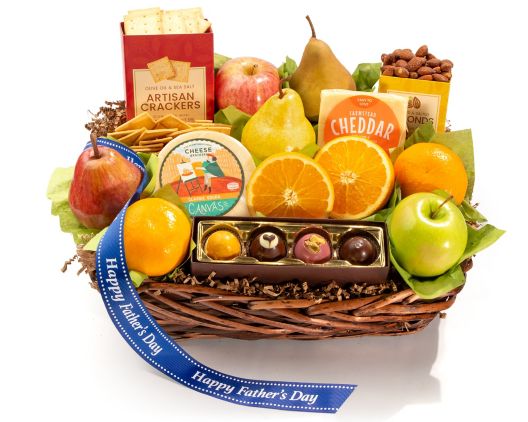 Item 5296 - Father's Day Deluxe Fruit Basket FREE SHIPPING