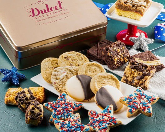 Suggestion - July 4th Gift Tin Patriotic Cookies 