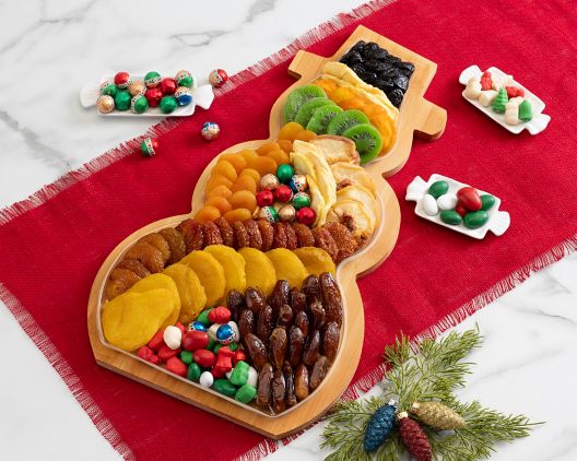 Item 5338 - Dried Fruit & Confections Snowman Cutting Board FREE SHIPPING