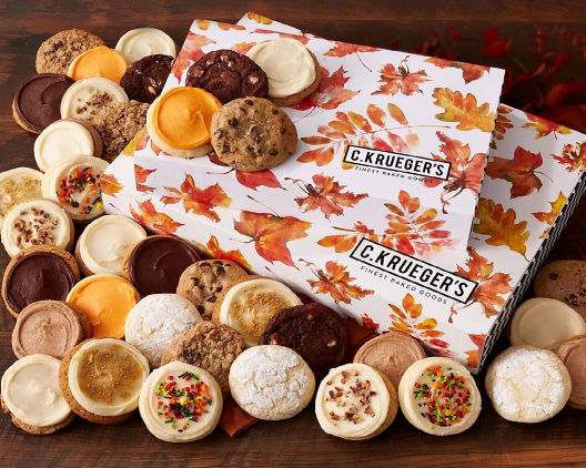 Suggestion - Falling Leaves Cookie Gift - 24 Assorted Cookies 