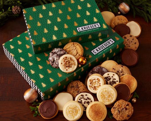 Item 5358 - Evergreen Trees Cookie Gift Boxes - 24 ct FREE SHIPPING 35% Save Original Price is $ 135