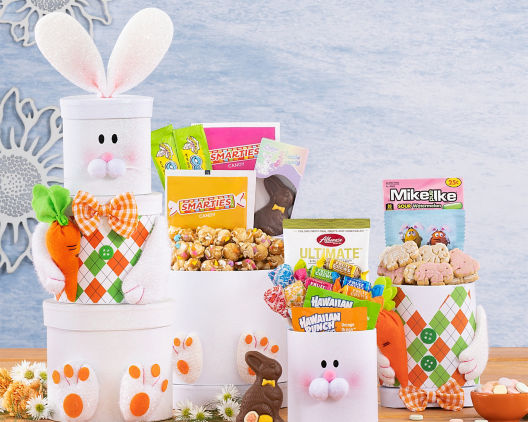 Easter Bunny Tower at Wine Country Gift Baskets